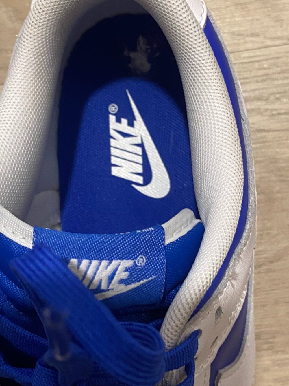 Nike Dunk Low Retro Royal Blue White DD1391-401 Men's Size 9 Excellent Condition - Picture 8 of 14